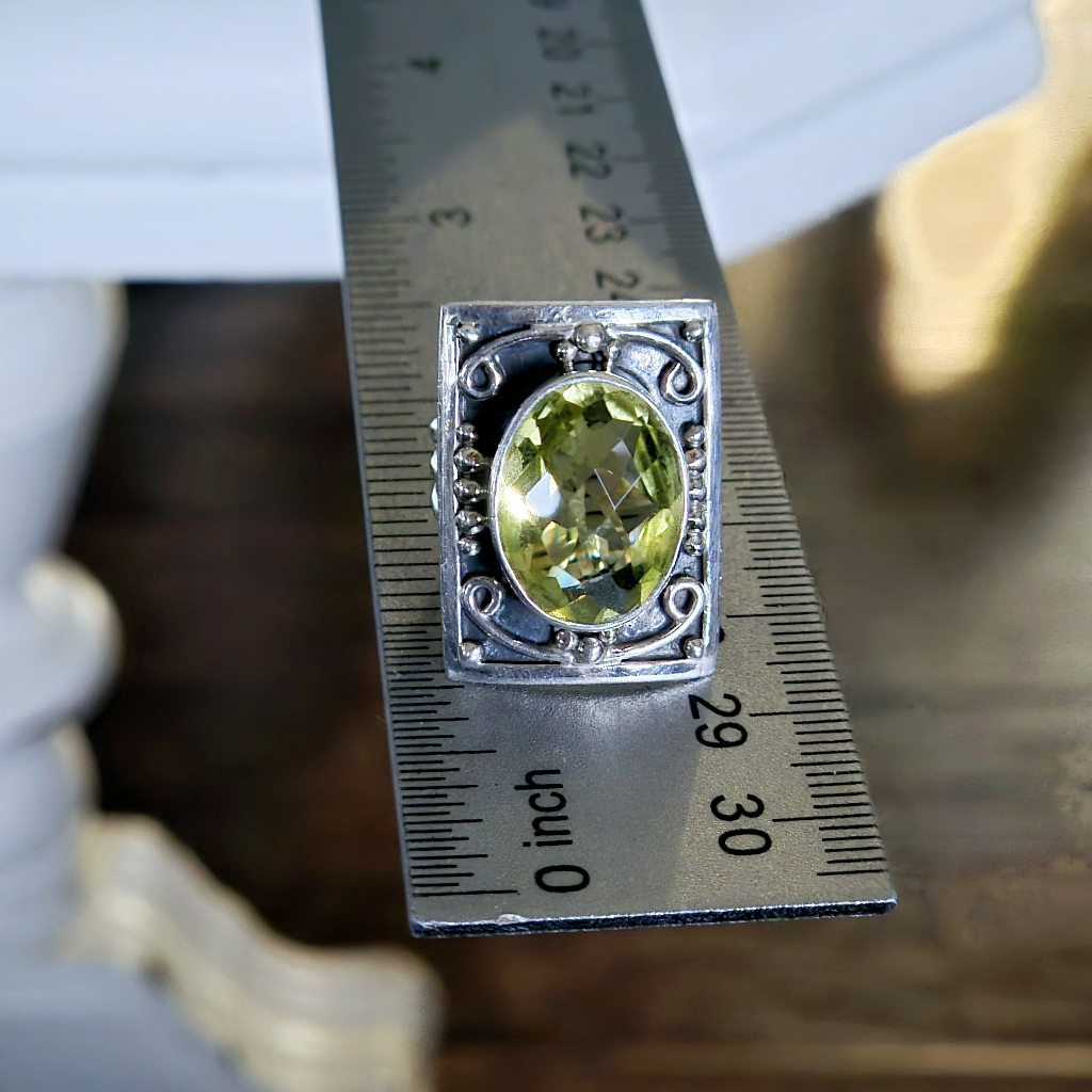 Nicky Butler 925 Sterling Silver Lemon Quartz Designer Proof Ring Size 7 Nwt